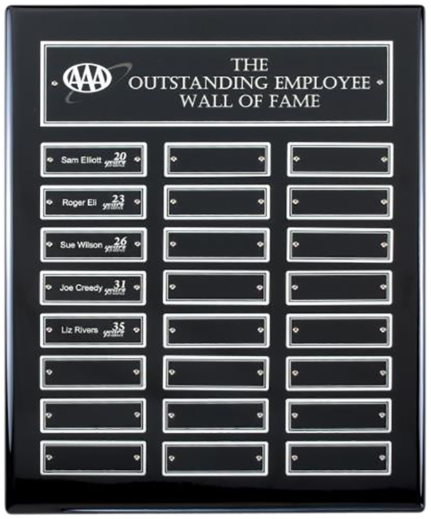 Ebony Perpetual Plaque 24 Plates 1