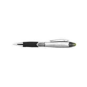 Silver Barrel Pen With Highlighter 19