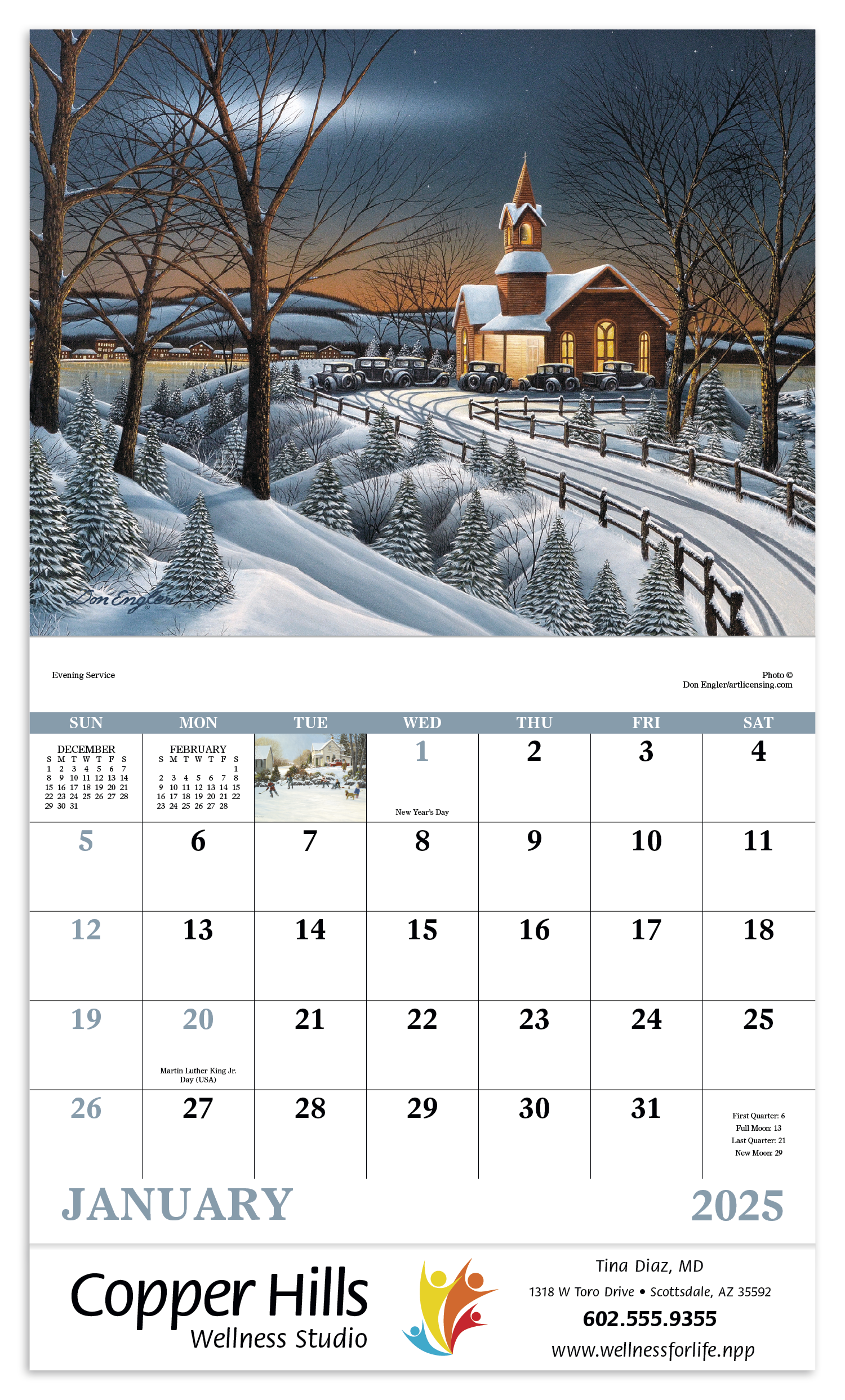 Good Value™ Scenic Memories - Stapled Calendar 30