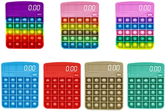 Calculator Push Bubble Popper Fidget Toy 11