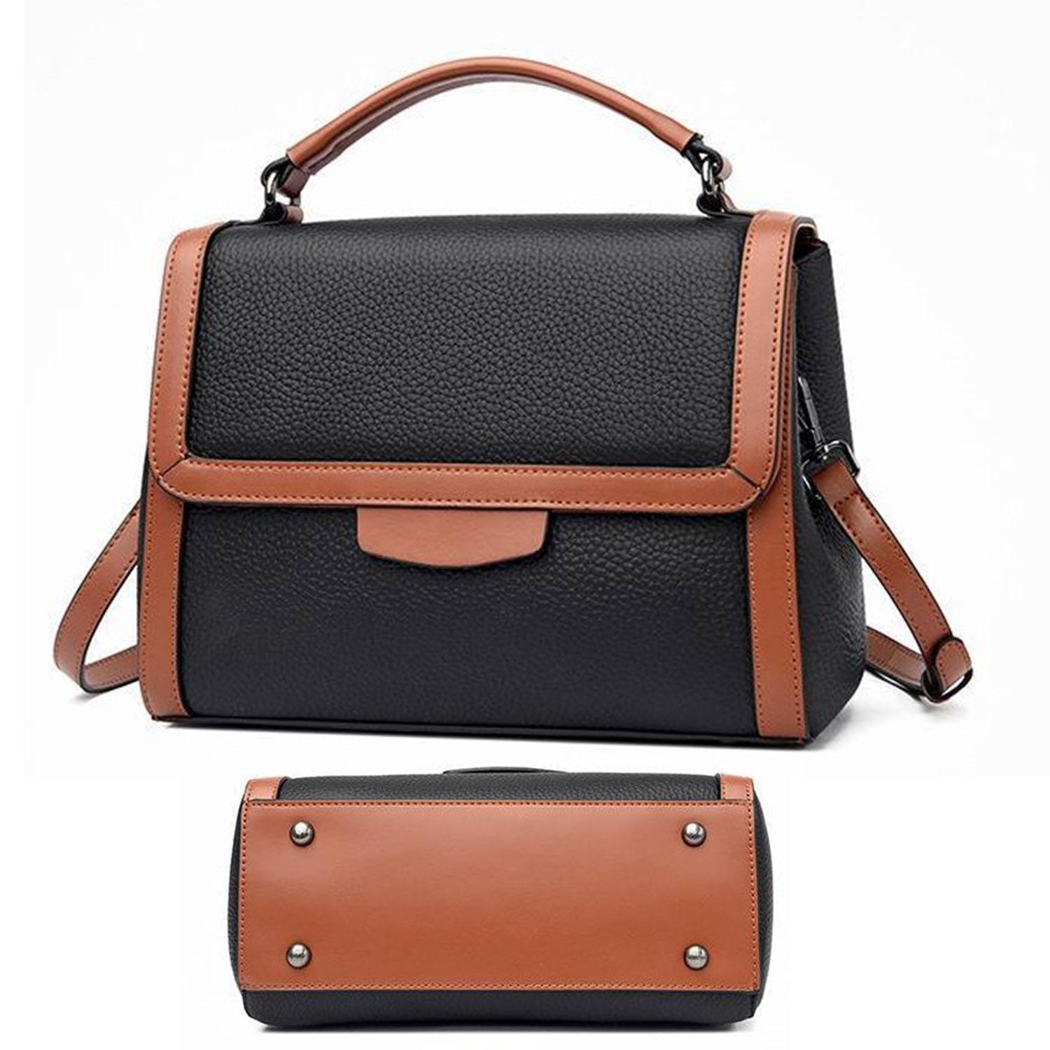 Genuine leather square crossbody bag handbag for woman 3