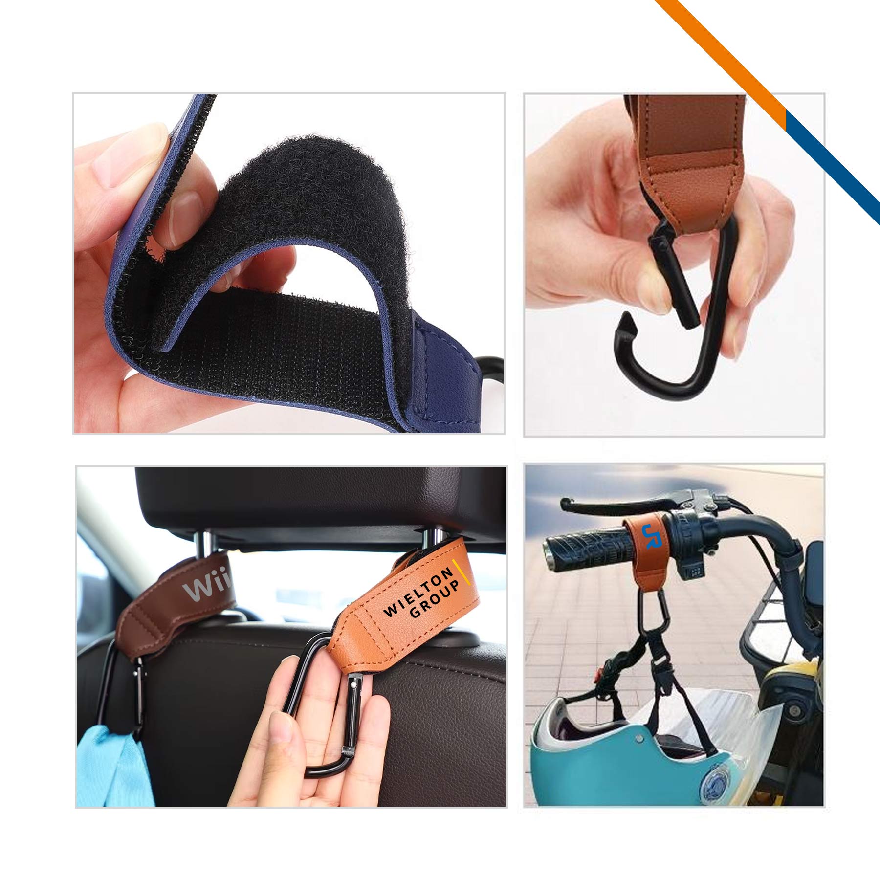 Hookiv PU Leather Carabiner Clip 10