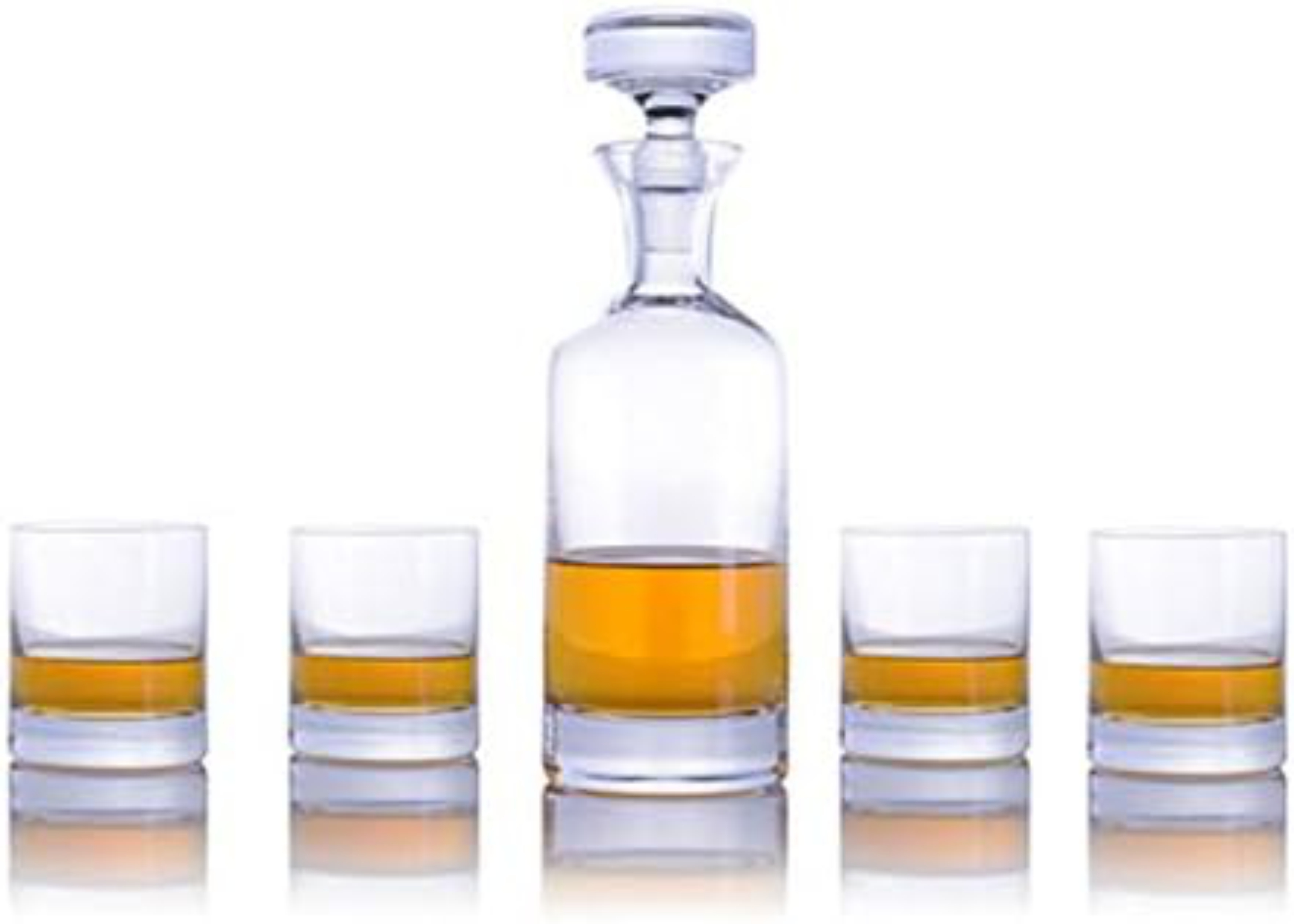 Wellington Double Old Fashioned Decanter Gift Set Lead-Free Crystal 2