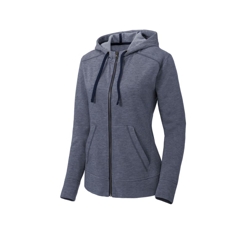 Sport-Tek Women's PosiCharge Tri-Blend Wicking Fleece Full-Zip Hooded Jacket 5