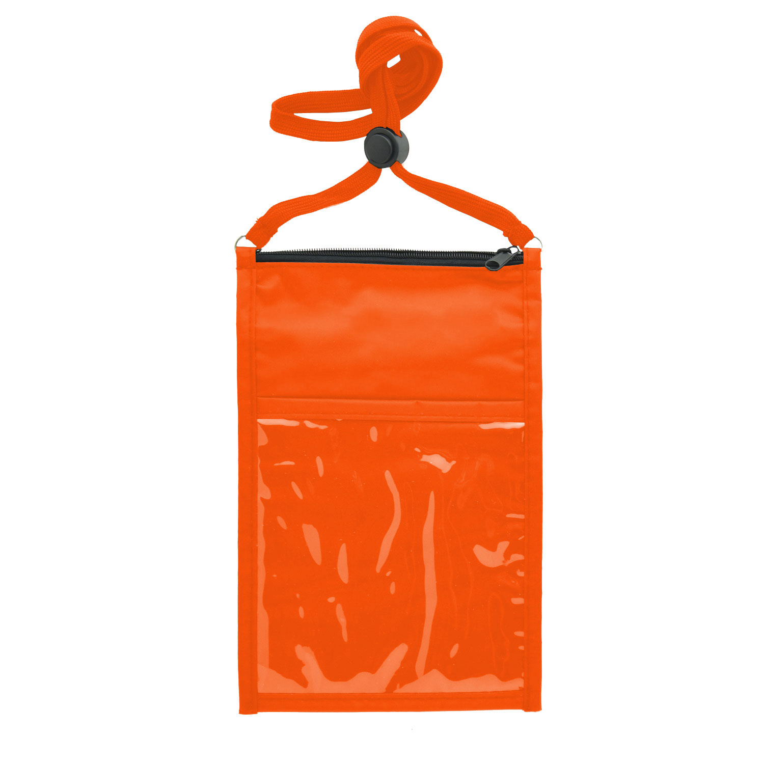NYLON LARGE DOUBLE POUCH NECK WALLET 11