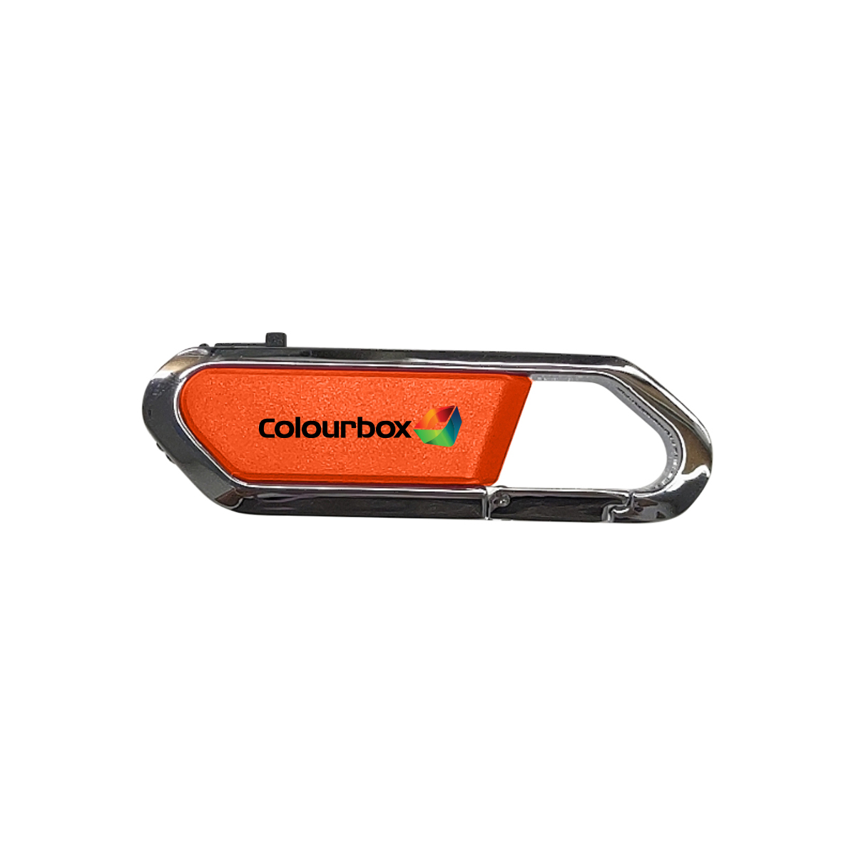 Carabiner USB Drive With Metal Rim And Capless Push/Retract USB 11