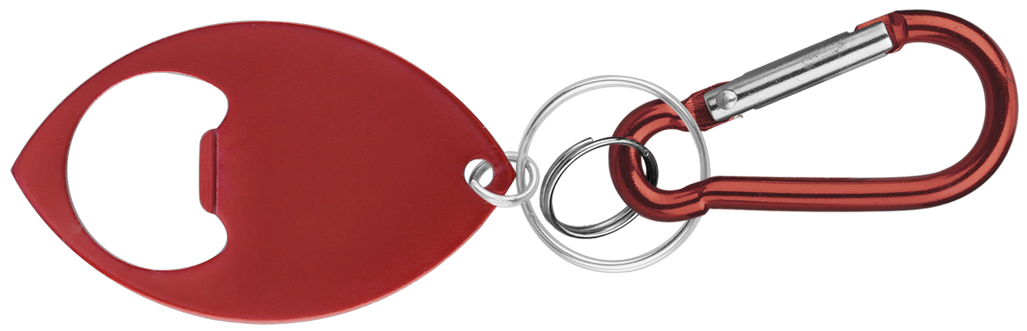 Football Shaped Bottle Opener w/ Key Ring & Carabiner 4