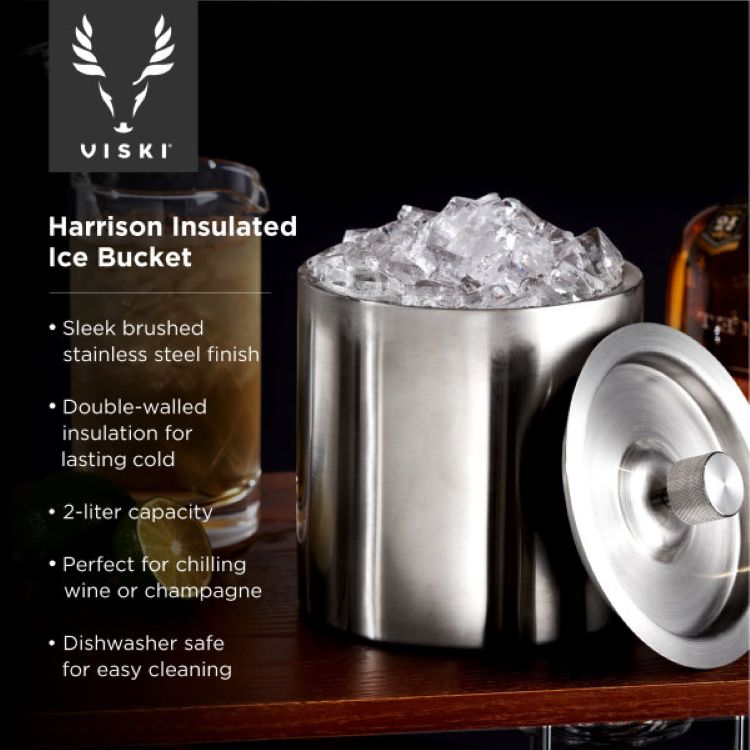 Viski® Harrison Insulated Ice Bucket 4