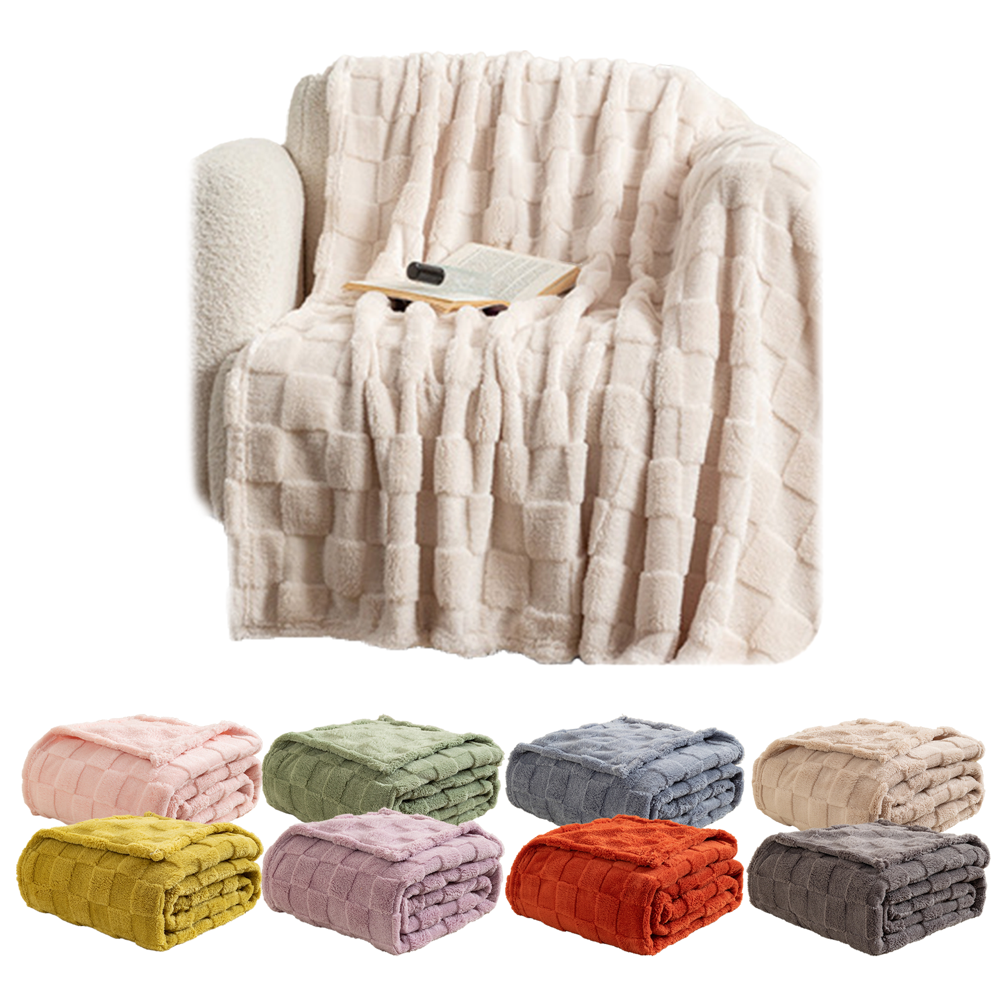 Cozy Fluffy Fleece Throw Blanket 3