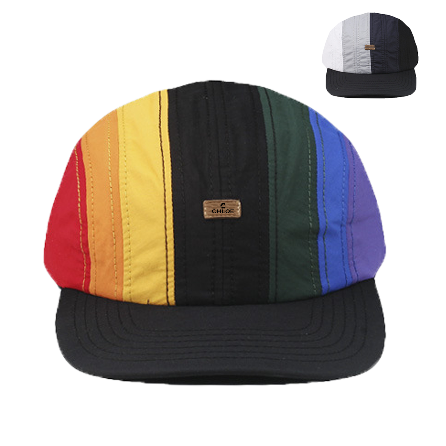 Rainbow Striped Lettered Baseball Caps Go With Everything 3