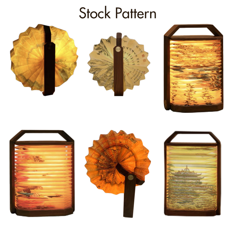 Fashionable And Foldable Paper Lamp With Built In 1200mAh Rechargeable Battery 1