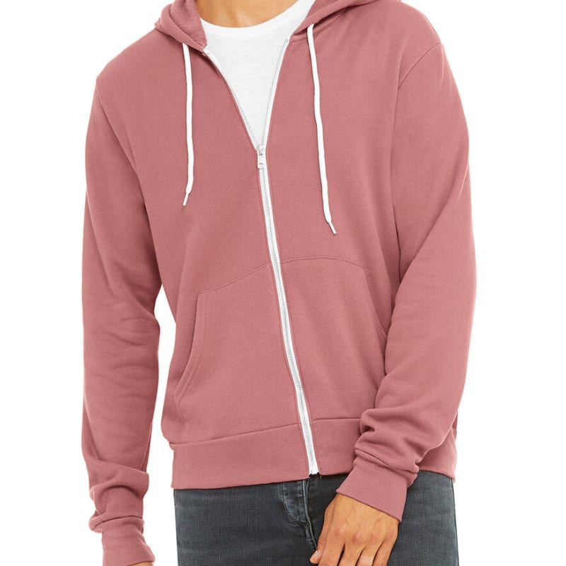 Bella Unisex Poly-Cotton Fleece Full-Zip Hoodie 20