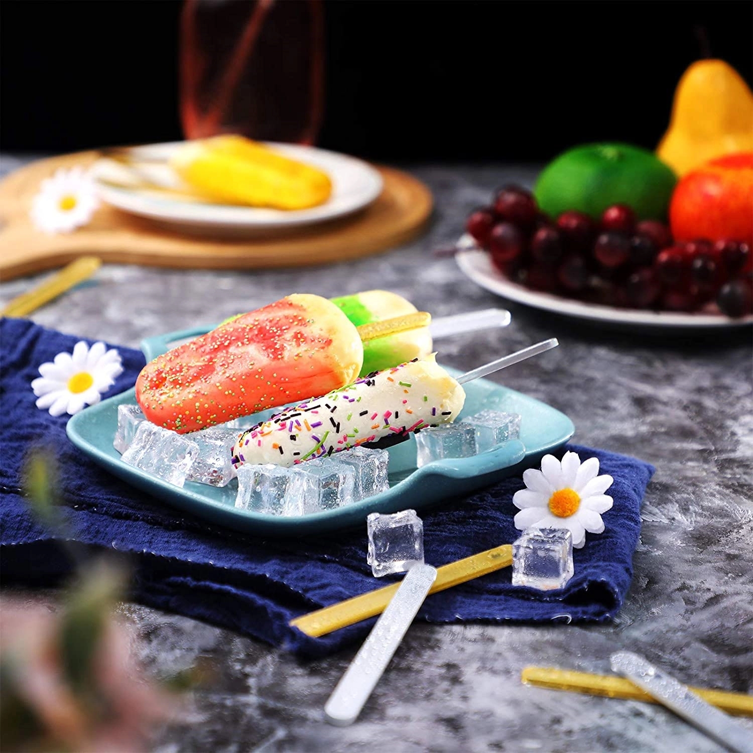 Acrylic Ice Cream/cake Popsicle Sticks decoration 2