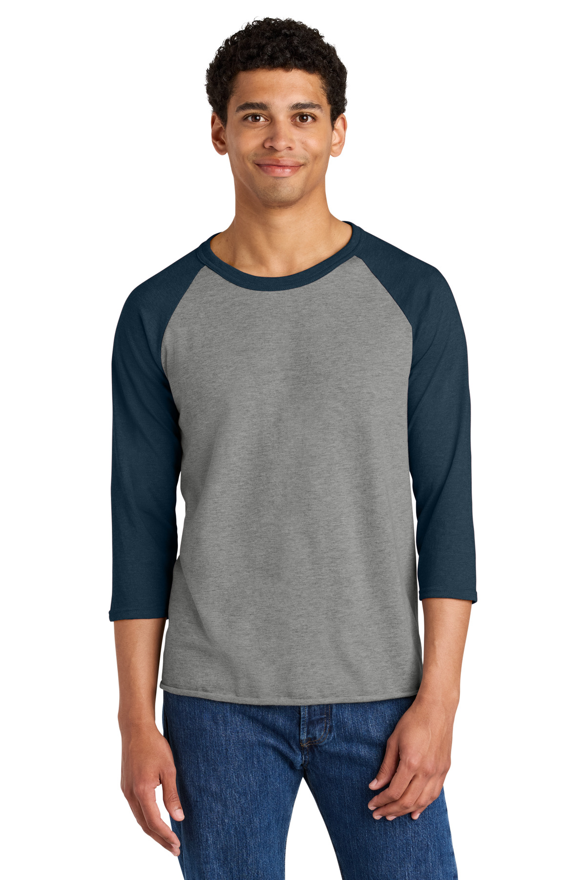 Jerzees Unisex Premium Blend Combed Ring Spun 3/4-Sleeve Raglan 560R 34