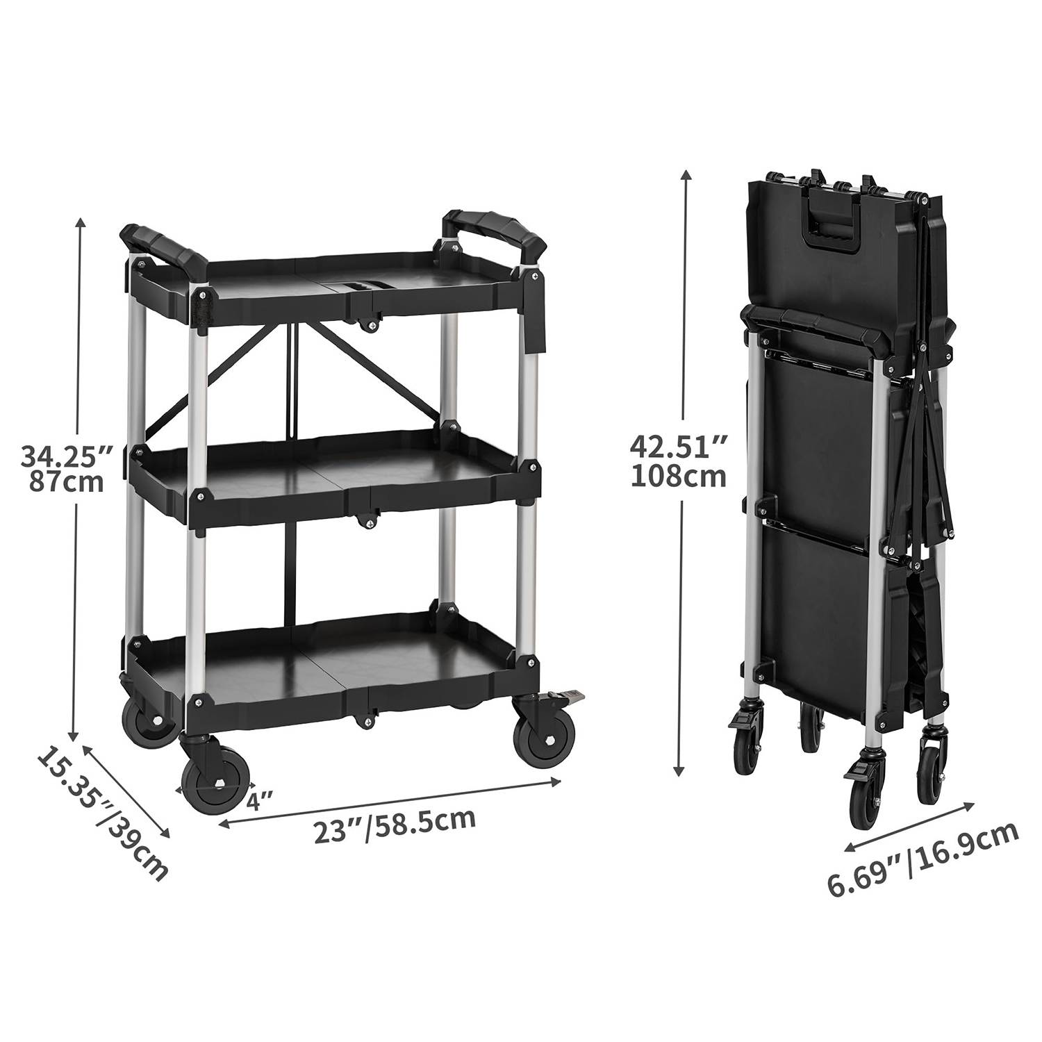 Large-Capacity Portable Folding Cart 2
