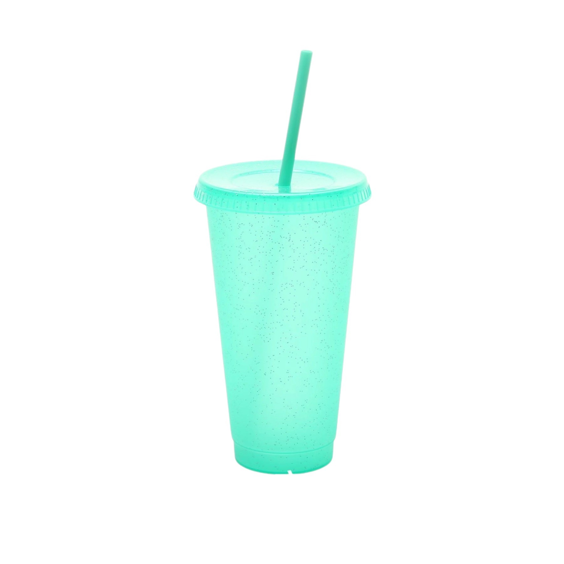 24 Oz. Reusable Plastic Wall Cup With Lid And Straw 13
