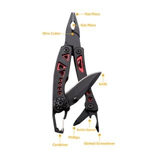 Compact Foldable Multi Tool Pliers With Carabiner 3
