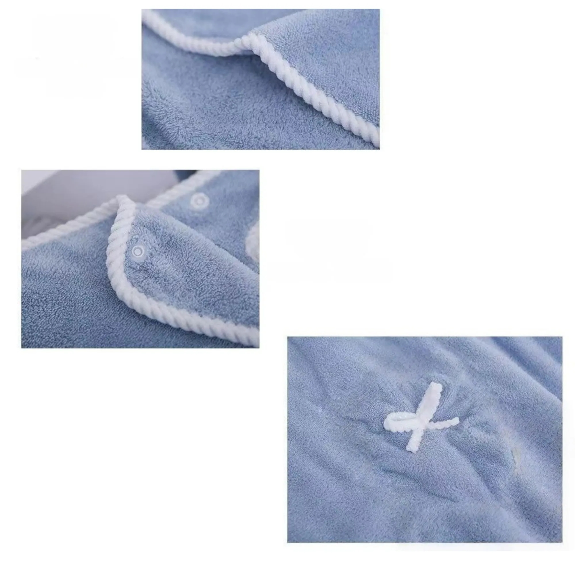 Soft Coral Fleece Sleeveless Bathrobe 6