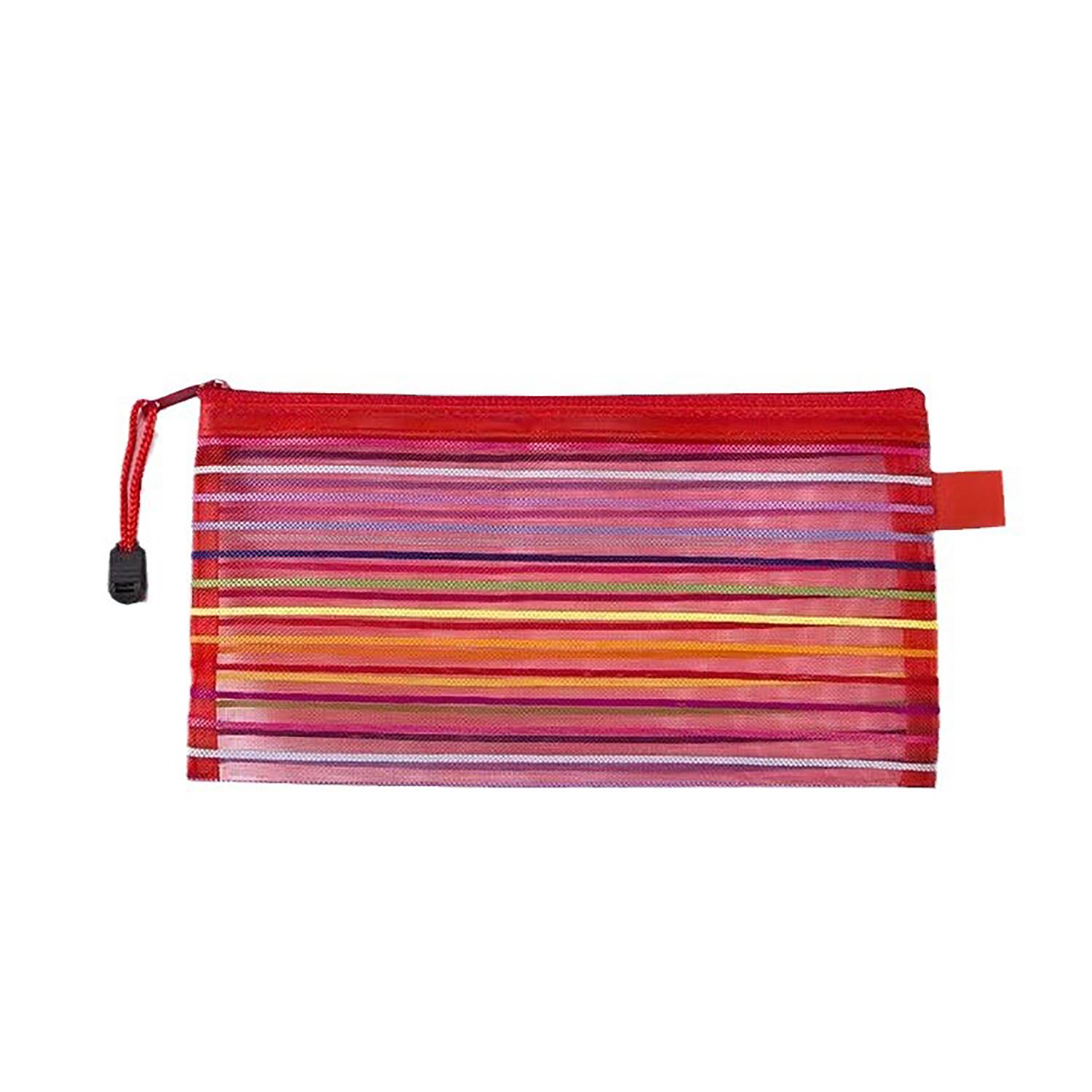 Multicolor Mesh Stationery Storage Bag for Students 6