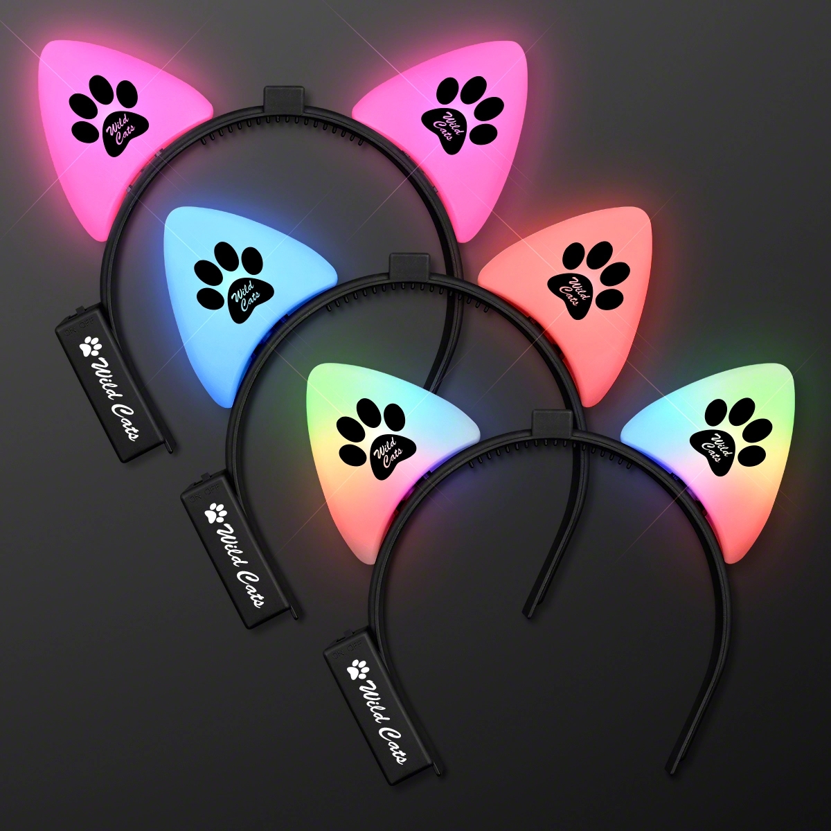 Blinking LED Cat Ears Headband 2