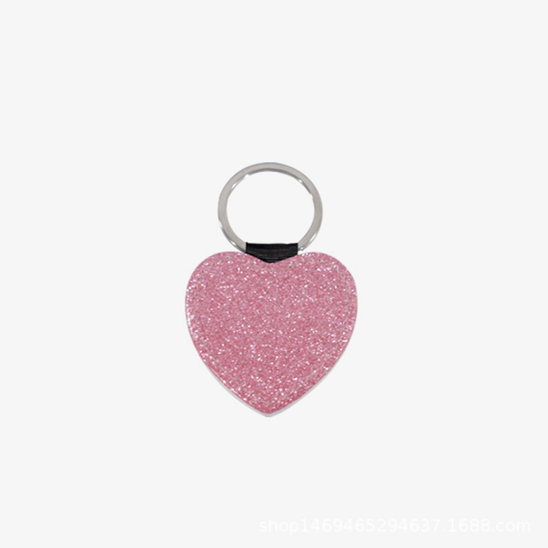 Bling Heart Shaped PU Key Chain 7