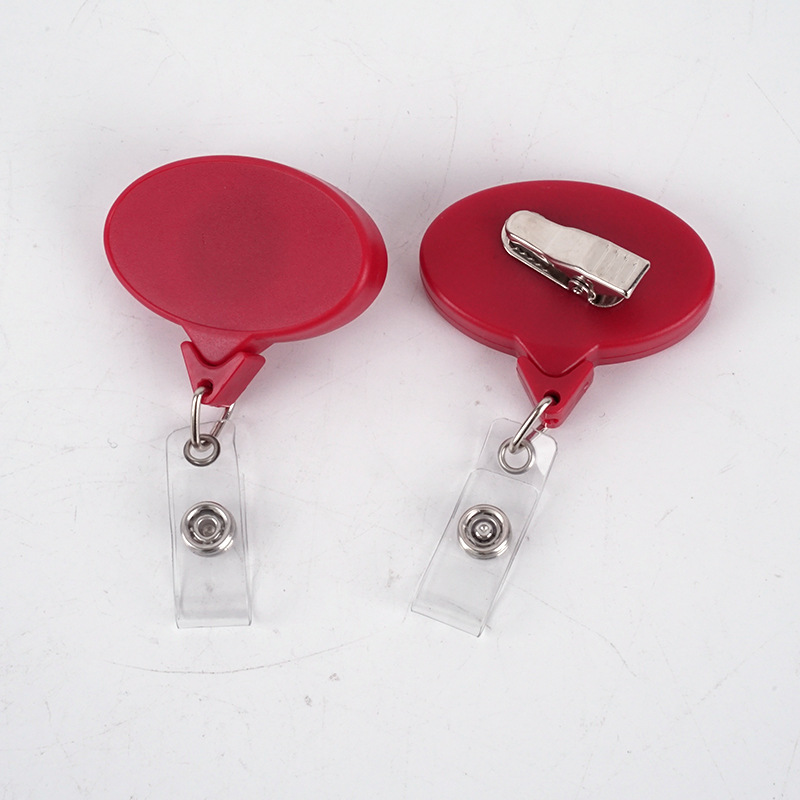 Oval Badge Reel w/Lanyard Attachment 1