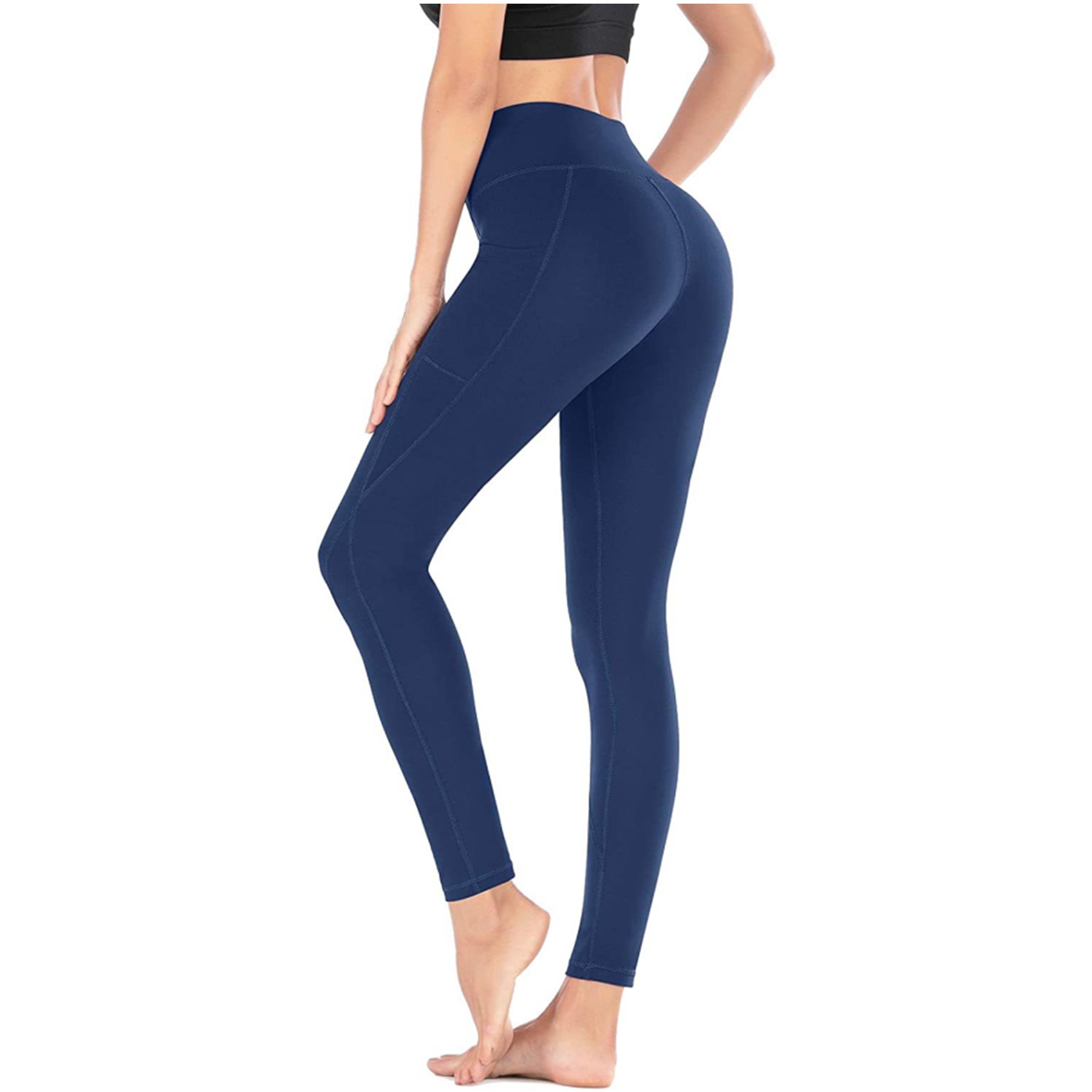 Women's High Waisted Yoga Pants Leggings w/Pockets 12
