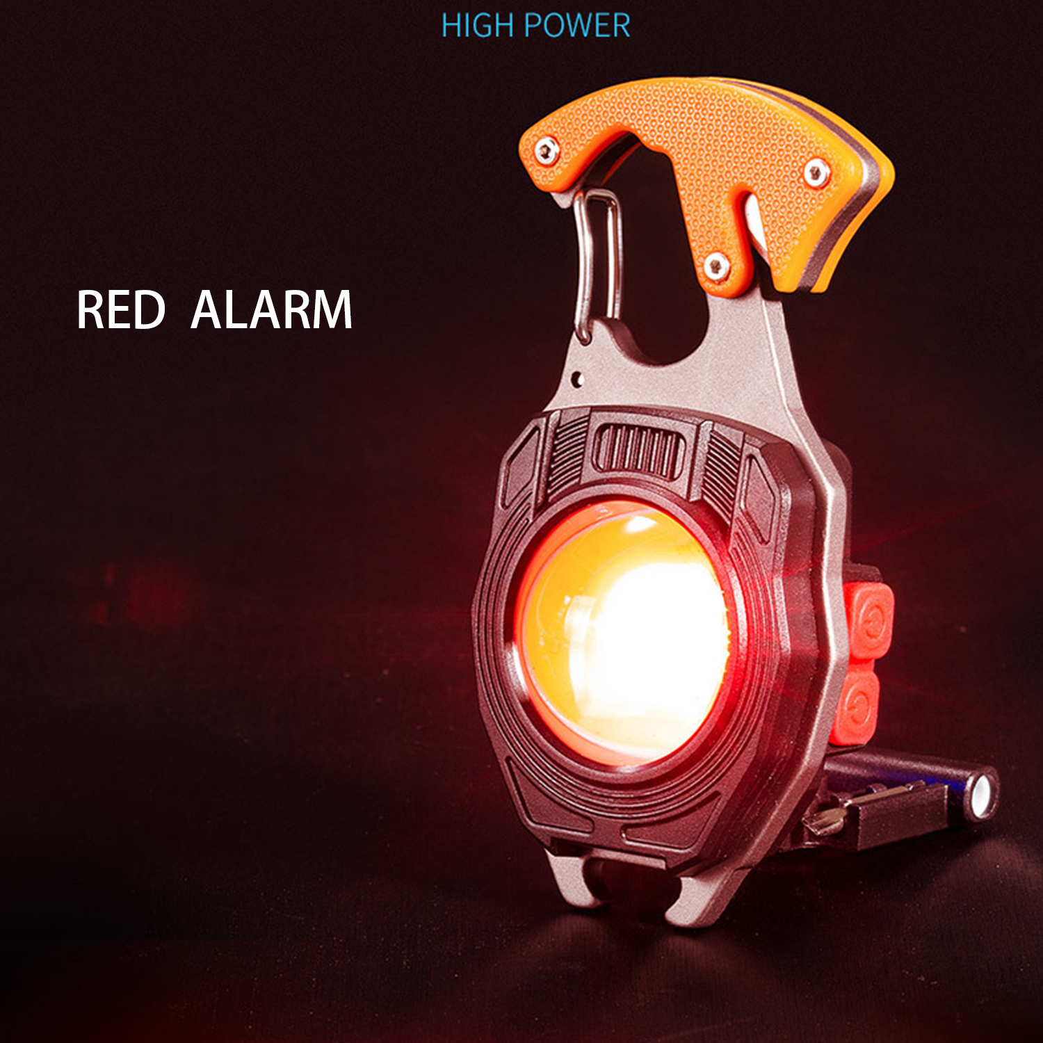 Mini Led Aluminum Alloy Flashlight Key Buckle Light 6