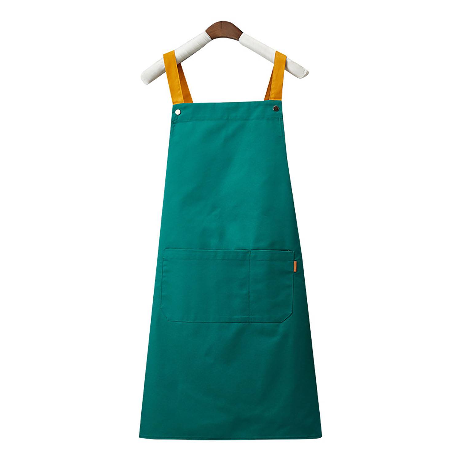 Canvas Kitchen Apron Waterproof And Oil-proof Double Strap 3