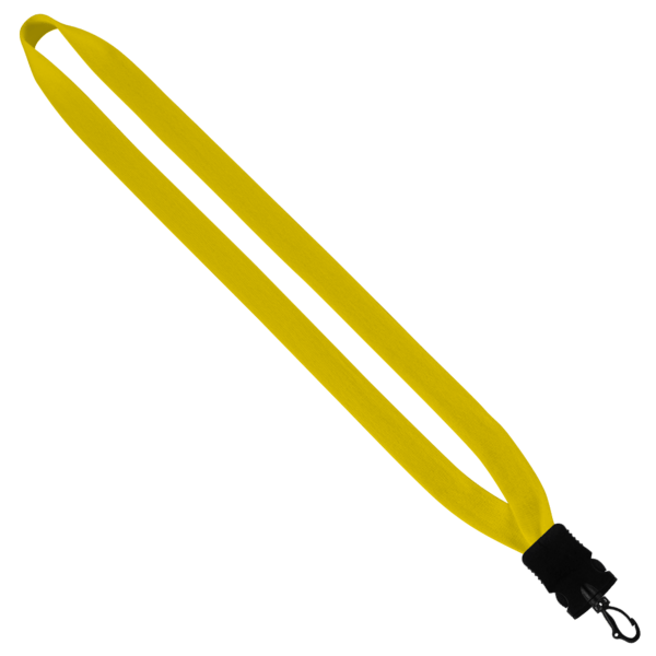 3/4" Cotton Lanyard with Plastic Snap-Buckle Release & Swivel Hook 4