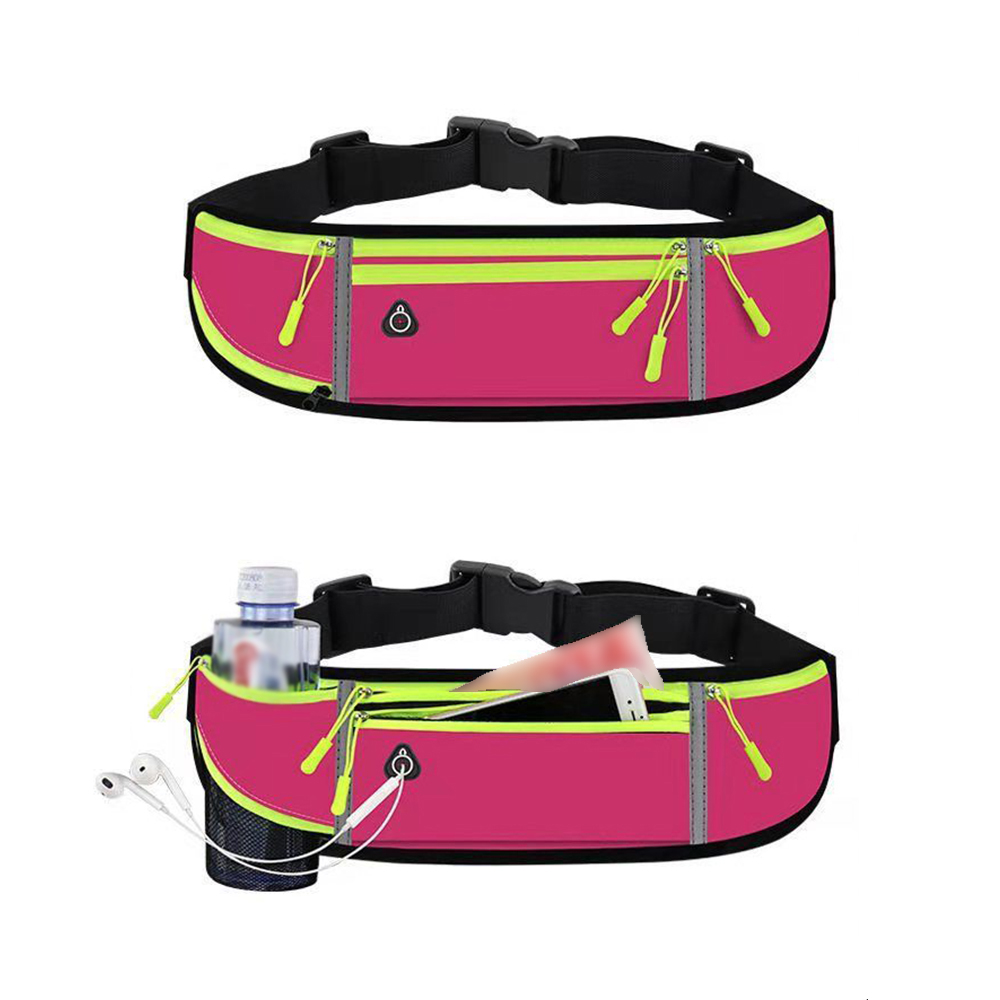 Multifunctional outdoor sports upgraded nylon fanny pack waist bag with water bottle pocket 4