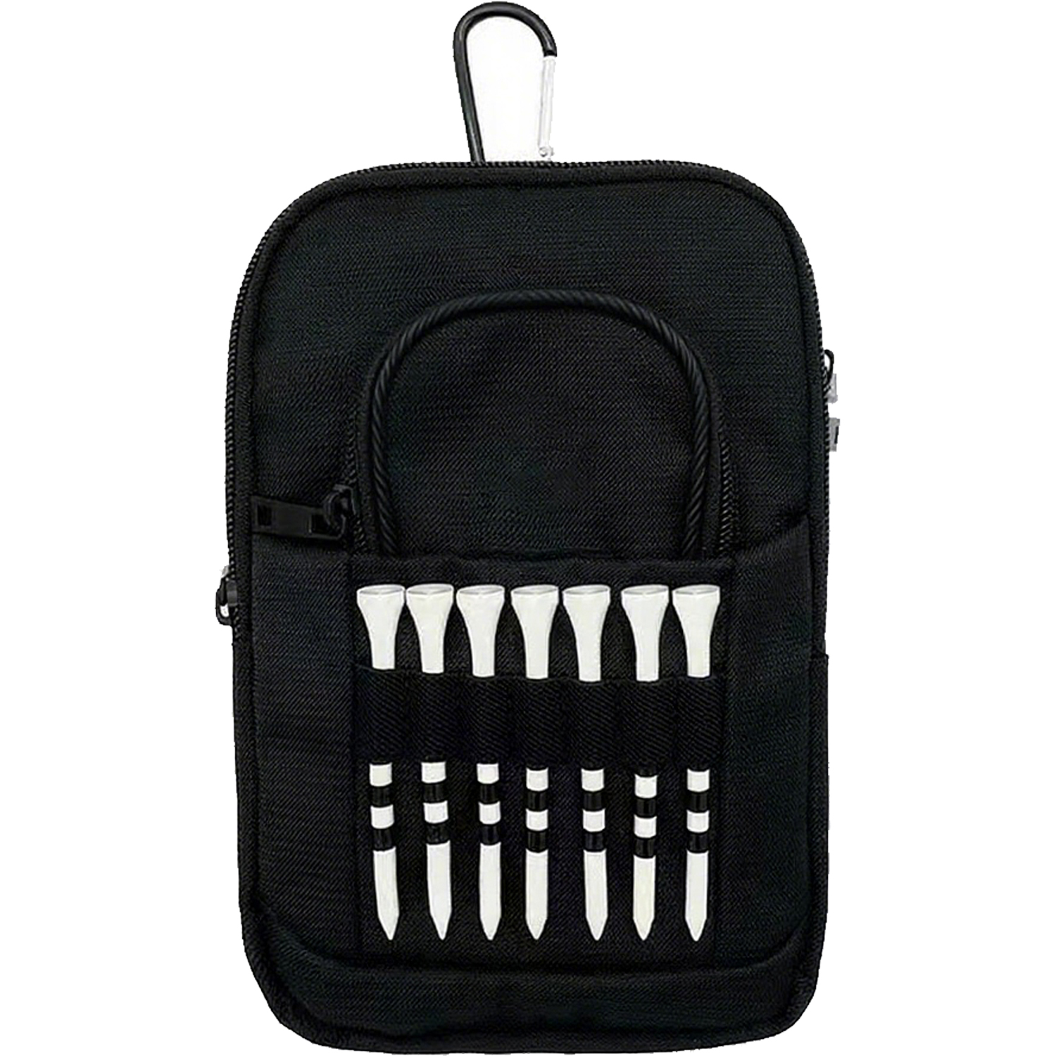 Multi Functional Nylon Golf Accessory Pouch w/ Carabiner 8