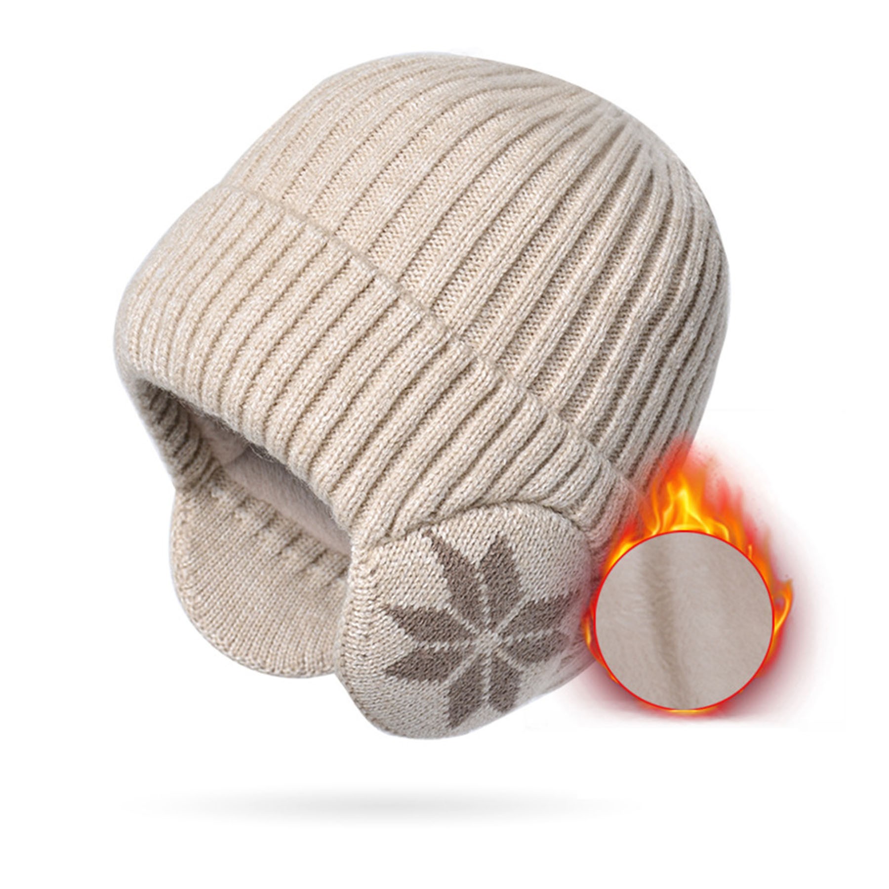 Winter Thick Knitted Hat W/ Ear Protection 4