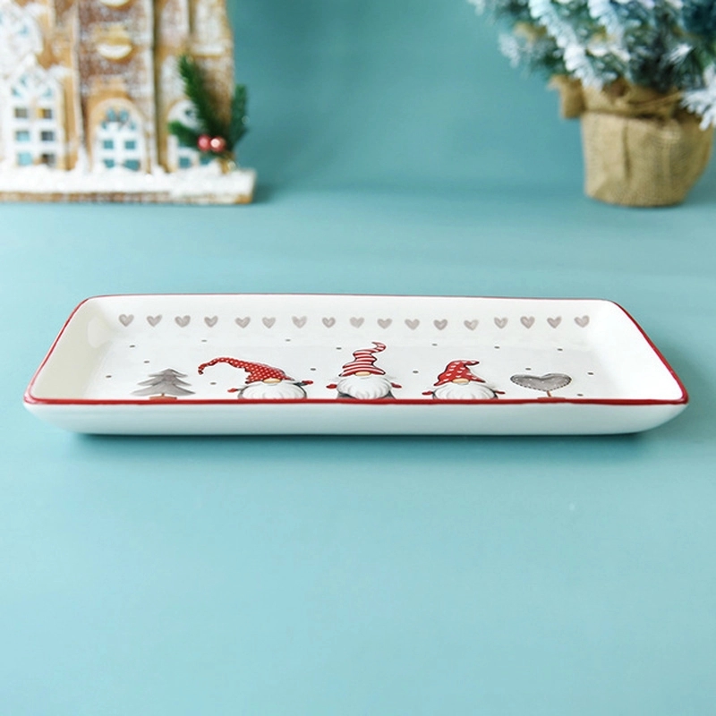 Rectangular Christmas Plate 2