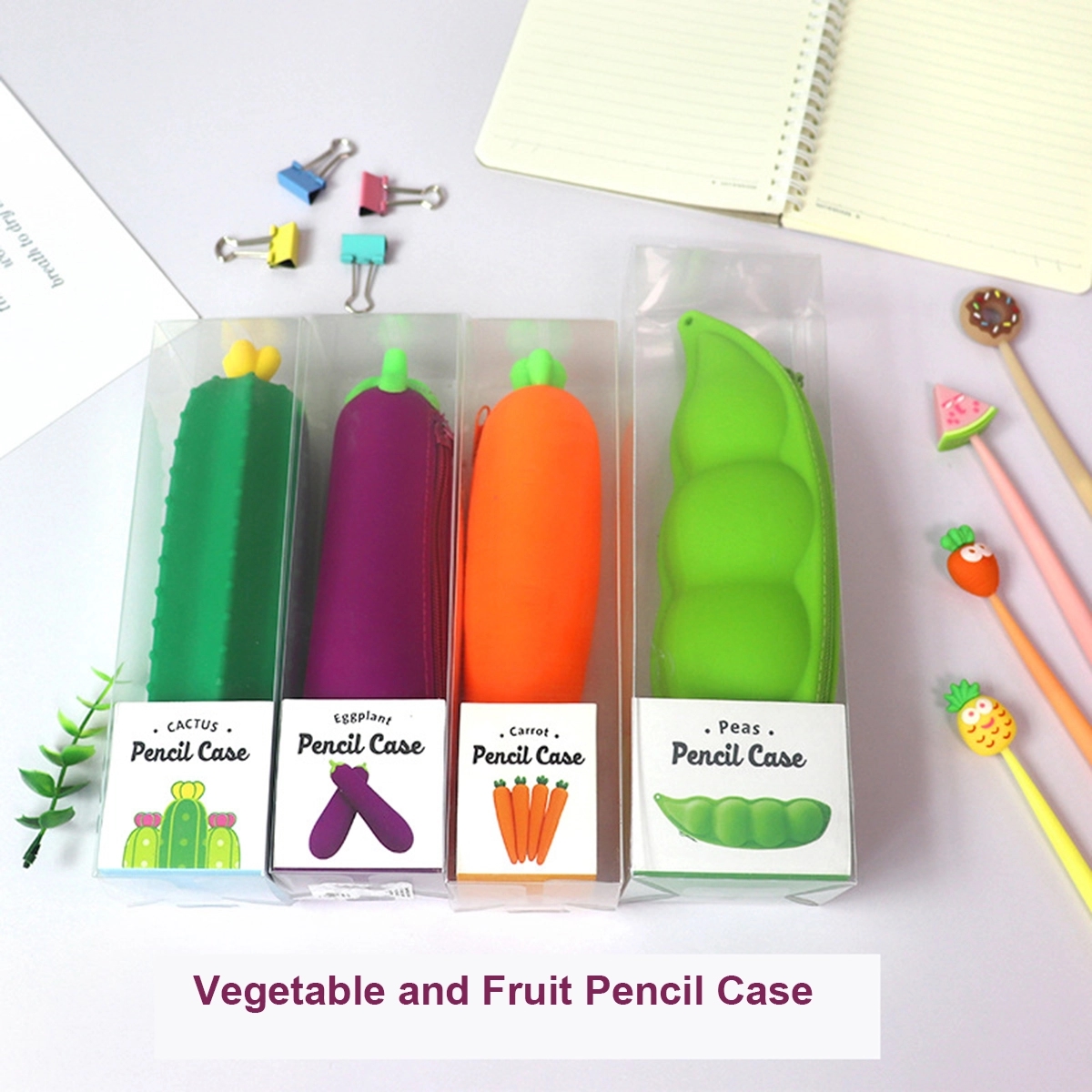 Mini Cute Silicone Pencil Pouch For Kids 4