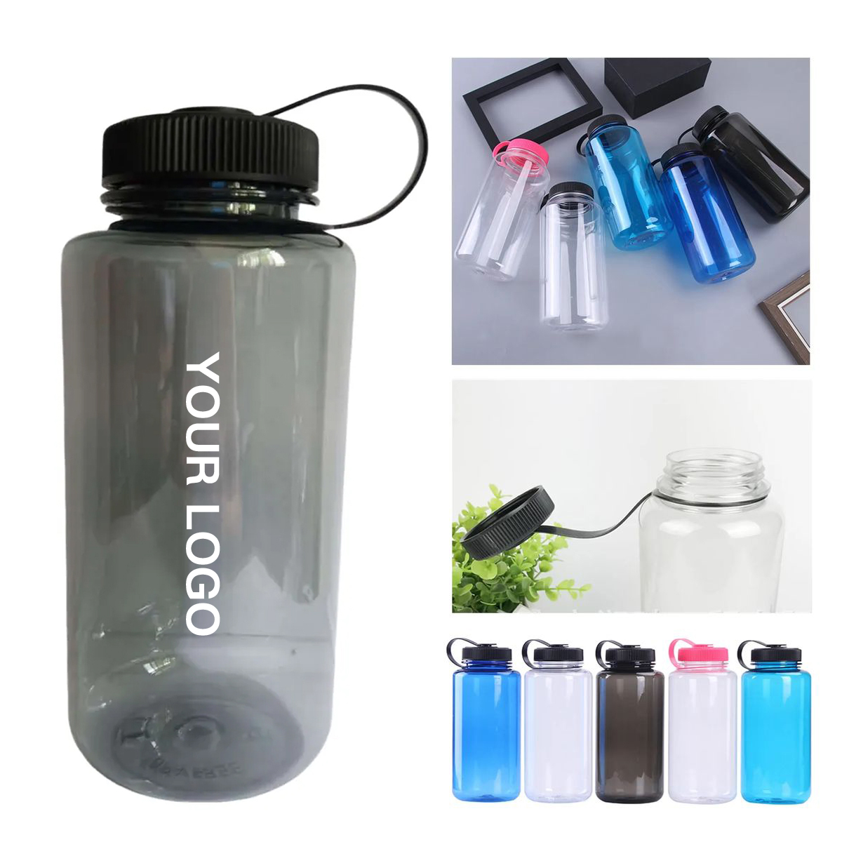32oz BPA Free Water Bottle with Screw Top Lid 2