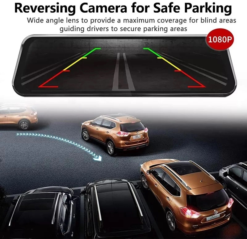 4K Mirror Dash 1080P Car Camera With Hd Screen Wide 17