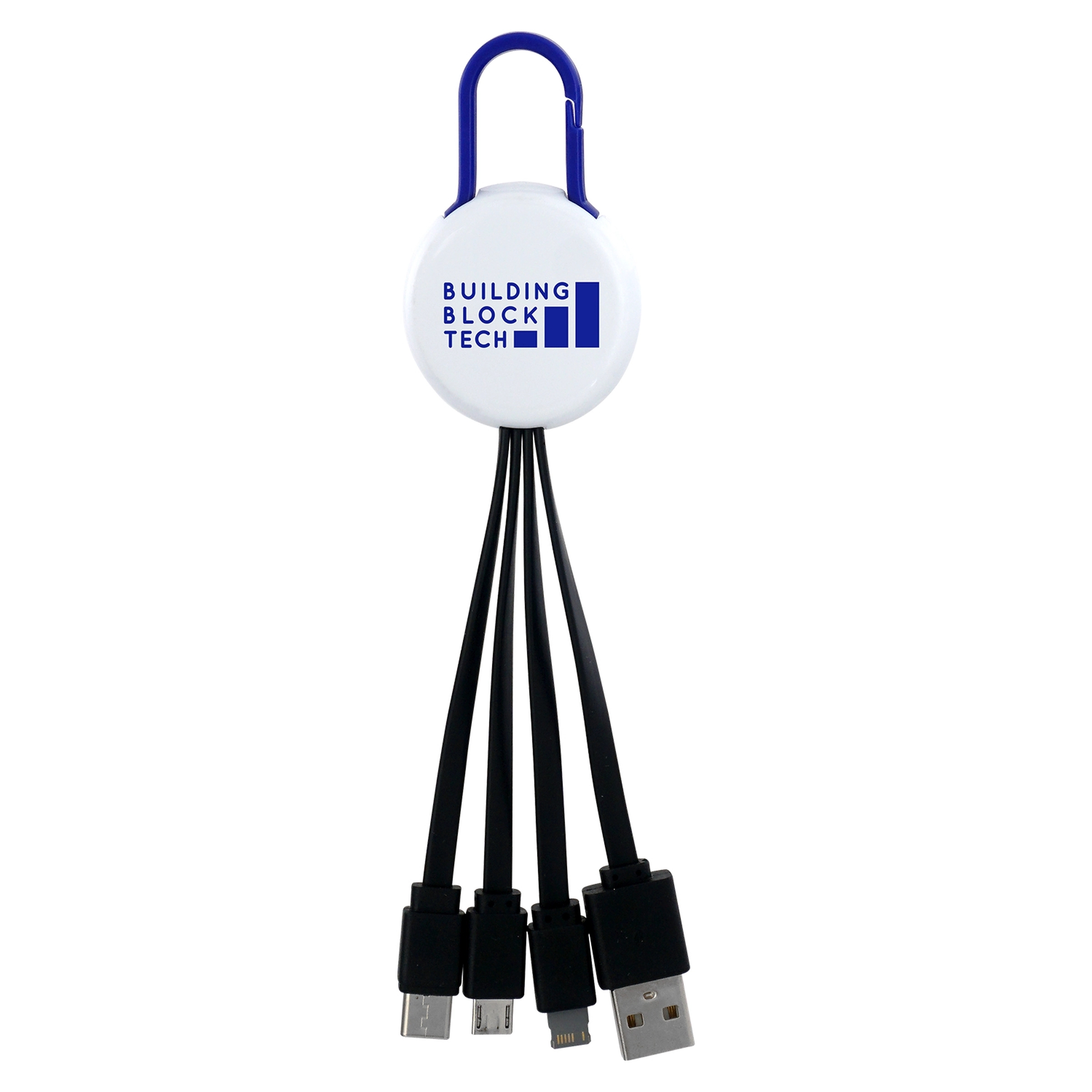 WHITE COLORFUL CLIP 3 IN 1 CHARGING CABLE 25