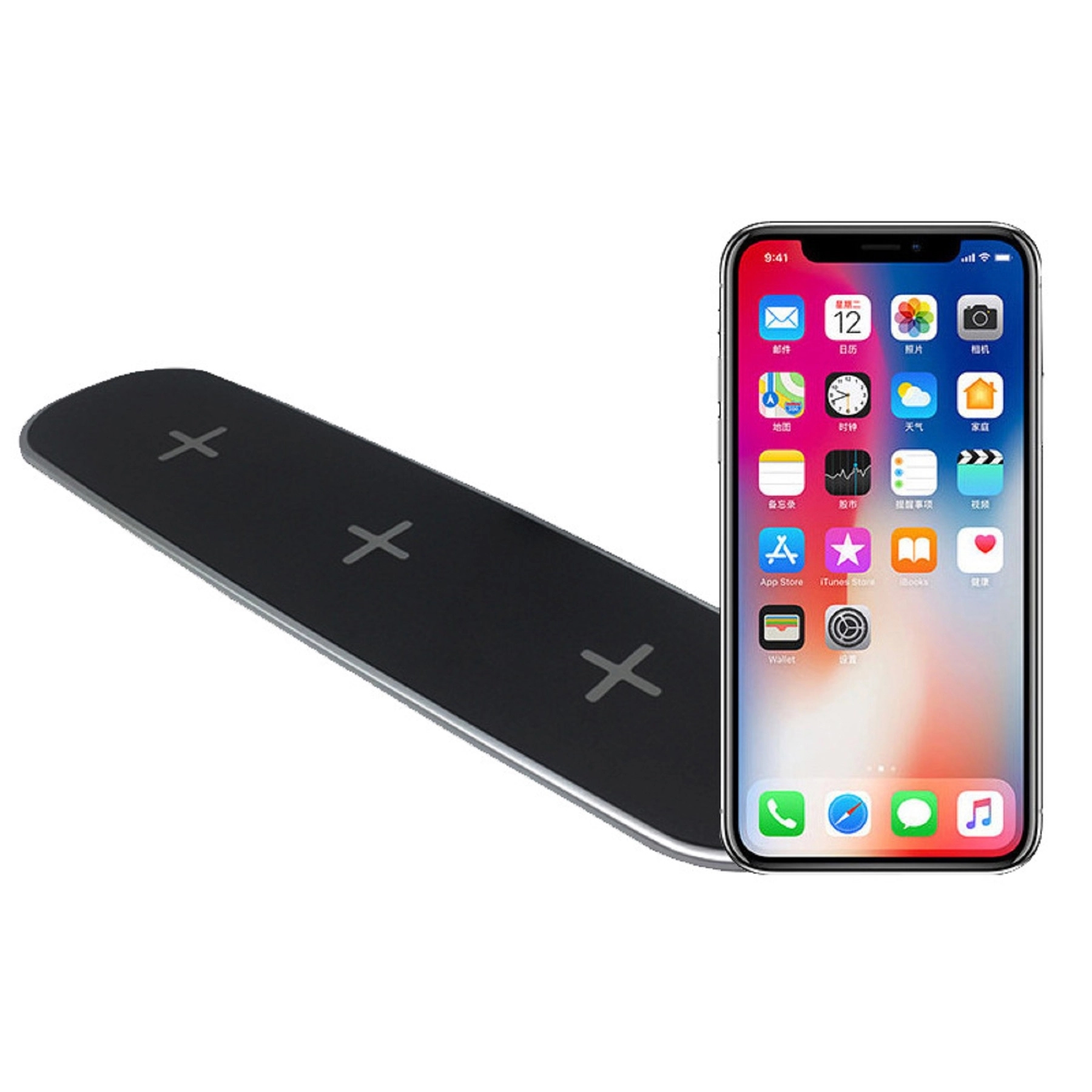 3 in 1 Dual USB 5W Qi Wireless Charger 2