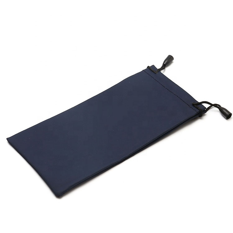 Microfiber sunglass drawstring pouch with locking toggle 5