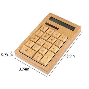 Eco-Friendly Bamboo Solar Calculator 9