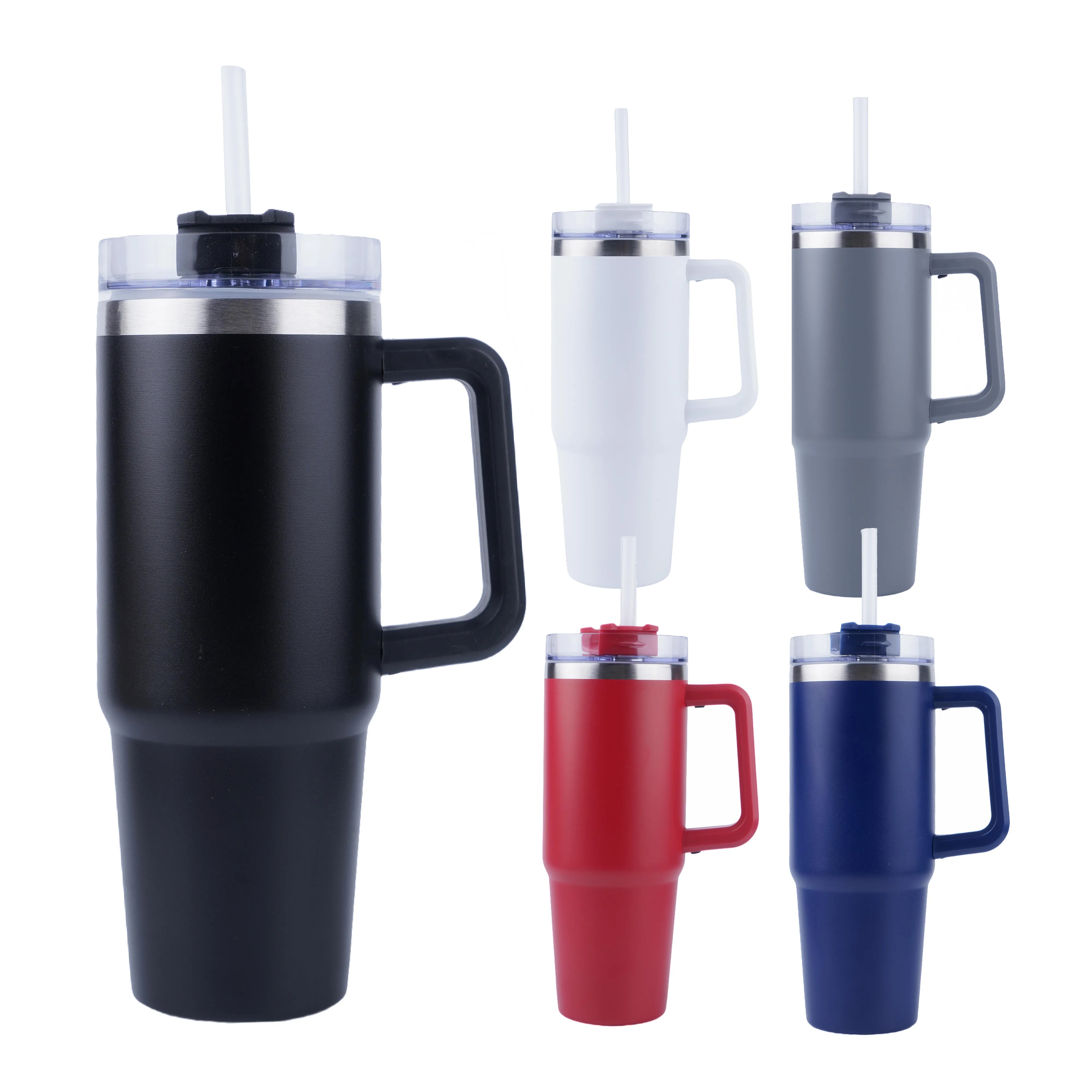 30oz double wall SS vacuum Mug & Straw Lid with Twist Close 9