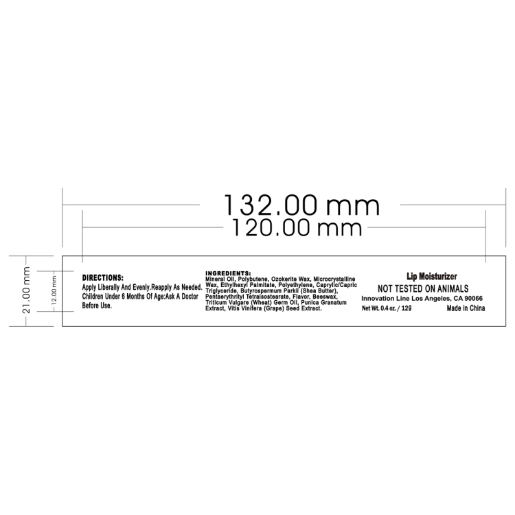 "Sofia" Cube Shaped Vanilla Scented Lip Moisturizer 14
