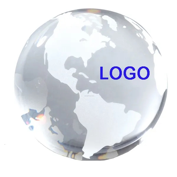 Crystal Globe Paperweight 6