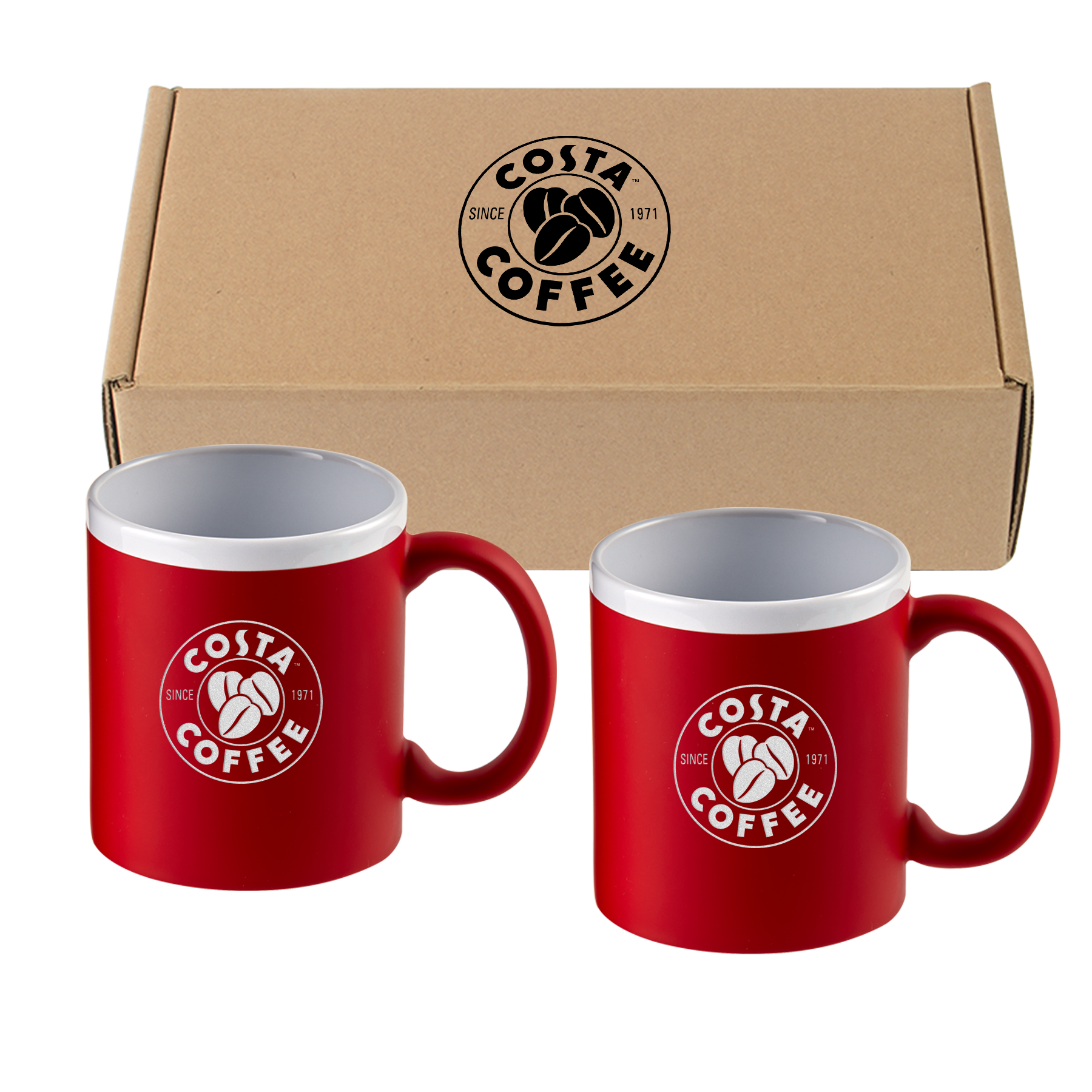 11 Oz. Sunrise Velvet-Touch Ceramic Coffee Mug Set 5