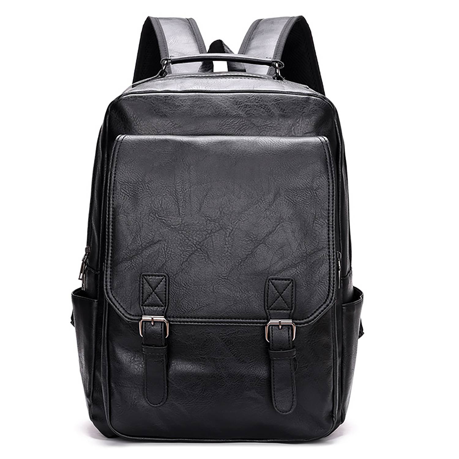 Large Capacity Waterproof Pu Business Travel Backpack 9