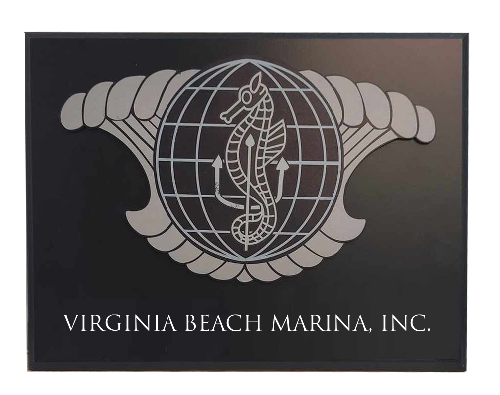 Black Matte Board Varsity Plaque With Custom Logo 3