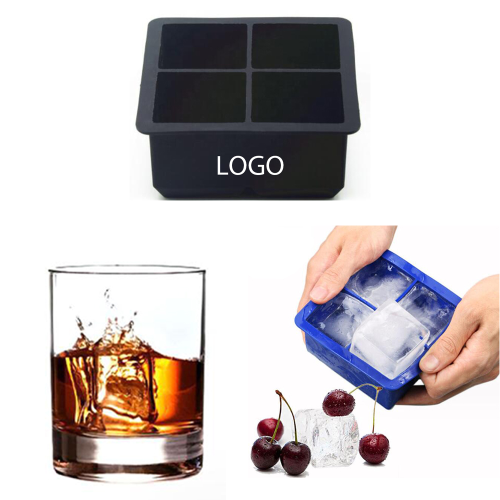 Square 4 Grids Ice Cube Tray 3