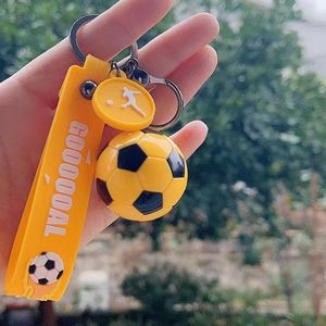 Stylish World Cup 3D Football PVC Keychain Key Ring 10