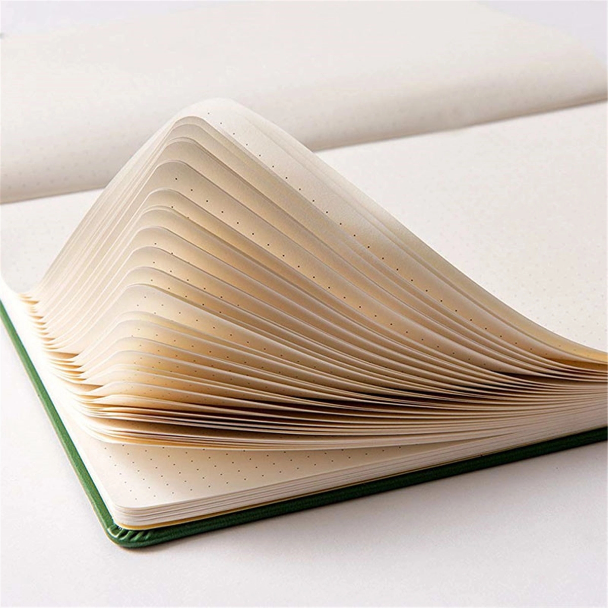 Classical A5 dotted grip journal striped pu cover with pocke 6